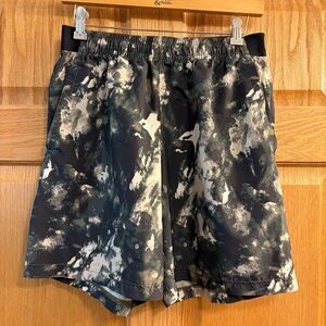 UNDER ARMOUR MENS WOVEN ADAPT SHORTS CAMO GREEN BLACK GYM TRAINING FITNESS Med M